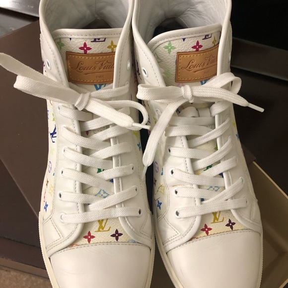 Louis Vuitton Multi Color Sneakers size 7.5 - Picture 2 of 4
